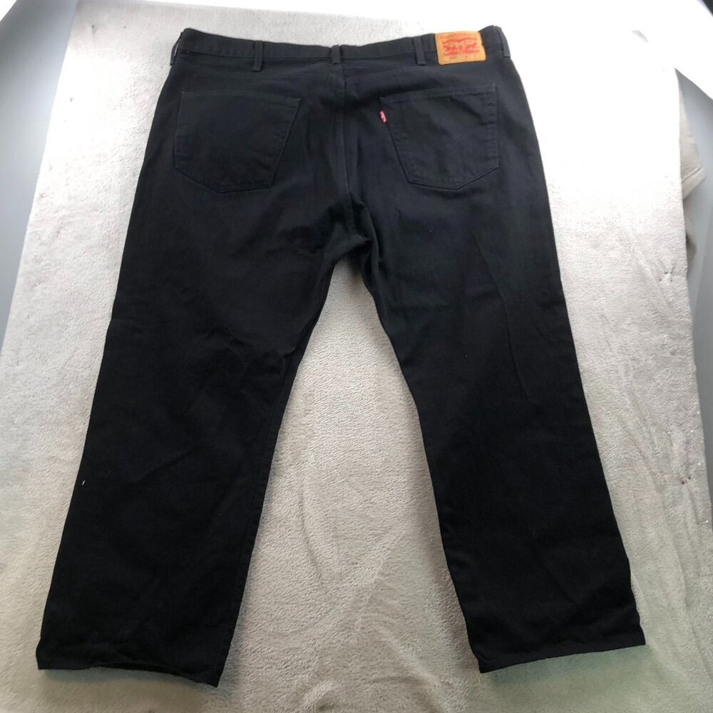 Levi's Men Jeans Size 46x29 501 Original Fit Straight Black Denim Classic Casual - Picture 12 of 12